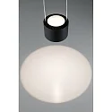 Paulmann pendant luminaire URAIL ALDAN LED up / down, with lens optics, black matt dimmable