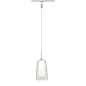 Paulmann 1-Phasen LED Pendelleuchte URAIL ARIDO II, 230V, inkl. GU10 5W 2700K 560lm, Chrom matt/Klar/Satin