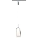 Paulmann 1-Phasen LED Pendelleuchte URAIL ARIDO II, 230V, inkl. GU10 5W 2700K 560lm, Chrom matt/Klar/Satin
