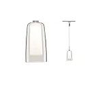 Paulmann 1-Phasen LED Pendelleuchte URAIL ARIDO II, 230V, inkl. GU10 5W 2700K 560lm, Chrom matt/Klar/Satin