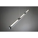 Paulmann URail LED Pendant luminaire LENTO, Up / Down, 120-150cm, 230V, 41W 2700K 2100lm, dimmable, chrome matt / black