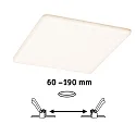 Paulmann LED panel VELUNA VARIFIT LED square, ZigBee controllable, dimmable 21W 1300lm 3000 - 6500K CRI >80