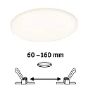 Paulmann LED Einbau-Panel VELUNA VariFit ZigBee TunableWhite, IP44, Rund, Ø 18.5cm, 14W 3000-6500K 1000lm