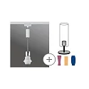 1-Phasen-Pendelleuchte URAIL BASIC PENDULUM 2Easy, E27 max. 20W (exkl.), Chrom matt