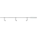 Paulmann 1-Phasen LED Schienenspot Starter-Set URAIL BARELLI (3 Stk.+Trafo+Schiene), GU10 max. 10W (exkl.), Chrom matt