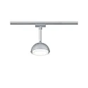 Paulmann 1-Phasen LED Schienenspot URAIL HEMI, 230V, 5W 3000K 425lm, drehbar / neigbar, On-Off, Chrom matt