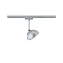 Paulmann 1-Phasen LED Schienenspot URAIL HEMI, 230V, 5W 3000K 425lm, drehbar / neigbar, On-Off, Chrom matt