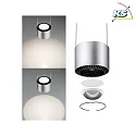 Paulmann pendant luminaire URAIL ALDAN LED with lens optics, chrome matt, black dimmable