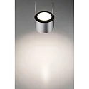 Paulmann pendant luminaire URAIL ALDAN LED with lens optics, chrome matt, black dimmable