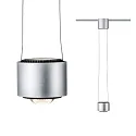 Paulmann pendant luminaire URAIL ALDAN LED with lens optics, chrome matt, black dimmable