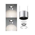 Paulmann pendant luminaire URAIL ALDAN LED with lens optics, chrome matt, black dimmable