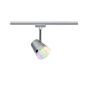 1-Phasen LED Schienenspot URAIL ZIGBEE CONE RGBW, inkl. GU10-Leuchtmittel 5.5W RGBW 350lm 36°, Chrom matt