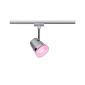 Paulmann 1-Phasen LED Schienenspot URAIL ZIGBEE CONE RGBW, inkl. GU10-Leuchtmittel 5.5W RGBW 350lm 36°, Chrom matt