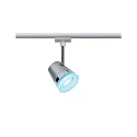 Paulmann 1-Phasen LED Schienenspot URAIL ZIGBEE CONE RGBW, inkl. GU10-Leuchtmittel 5.5W RGBW 350lm 36°, Chrom matt