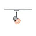 Paulmann 1-Phasen LED Schienenspot URAIL ZIGBEE CONE RGBW, inkl. GU10-Leuchtmittel 5.5W RGBW 350lm 36°, Chrom matt