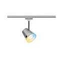 1-Phasen Schienenspot URAIL CONE inkl. Zigbee Tunable White Lampe, 230V, GU10 5W 2700-6500K 330lm 36°, Chrom matt / Chrom