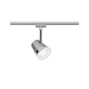 Paulmann 1-Phasen Schienenspot URAIL CONE inkl. Zigbee Tunable White Lampe, 230V, GU10 5W 2700-6500K 330lm 36°, Chrom matt / Chrom