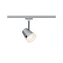 Paulmann 1-Phasen Schienenspot URAIL CONE inkl. Zigbee Tunable White Lampe, 230V, GU10 5W 2700-6500K 330lm 36°, Chrom matt / Chrom