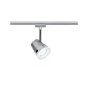 Paulmann 1-Phasen Schienenspot URAIL CONE inkl. Zigbee Tunable White Lampe, 230V, GU10 5W 2700-6500K 330lm 36°, Chrom matt / Chrom