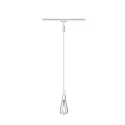 Paulmann URail Pendeladapter Universal, lang, 230V, max. 50W, Kabel-Ø max. 7mm, belastbar bis 3kg, Metall / Kunststoff, Weiß