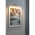 picture lamp BENTO half round, tiltable, medium IP20, brushed nickel 