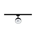 Paulmann LED 1-Phasen Schienenspot URAIL CIRCLE, 1x5W 4000K, 180lm, IP20, dimmbar, schwarz matt