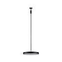 Paulmann 1-phase pendant luminaire HILDOR URail IP20, black matt dimmable