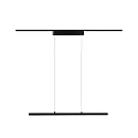 Paulmann URail LED Pendelleuchte LENTO, 100cm, 230V, 42W 2700K 2100lm, dimmbar, Metall, schwarz matt