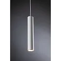 Paulmann URail Pendelleuchte CATALEJO, Ø 6.5cm, / L 35.3cm, 230V, GU10 max. 10W, Metall, Weiß / Chrom matt
