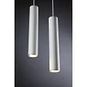 Paulmann URail Pendelleuchte CATALEJO, Ø 6.5cm, / L 35.3cm, 230V, GU10 max. 10W, Metall, Weiß / Chrom matt