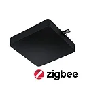 Paulmann URail ZigBee Mitteleinspeisung, 230V, max. max. 300W (150W LED), dimmbar, Kunststoff, schwarz matt