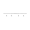 Paulmann spot URAIL BLOSSOM with feed-in option, set of 4 G9, chrome, chrome matt, satin dimmable