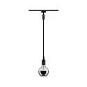 Paulmann URail Universal-Pendeladapter, 230V, max. 50W, Metall / Kunststoff, Schwarz matt