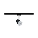 Paulmann 1-Phasen Schienenspot URAIL CONE, 230V, GU10 max.10W, dreh- und neigbar, Schwarz matt / Chrom / Satin