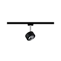 Paulmann 1-Phasen LED Schienenspot URAIL ALDAN, Linsenoptik, 230V, 9W 2700K 820lm 65°, dimmbar, Schwarz matt / Chrom