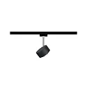 Paulmann 1-Phasen LED Schienenspot URAIL ALDAN, Linsenoptik, 230V, 9W 2700K 820lm 65°, dimmbar, Schwarz matt / Chrom