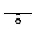 Paulmann 1-Phasen LED Schienenspot URAIL ALDAN, Linsenoptik, 230V, 9W 2700K 820lm 65°, dimmbar, Schwarz matt / Chrom