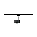 Paulmann 1-Phasen LED Schienenspot URAIL ALDAN, Linsenoptik, 230V, 9W 2700K 820lm 65°, dimmbar, Schwarz matt / Chrom