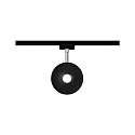 Paulmann 1-Phasen Schienenspot URAIL SPHERE, 230V, 7.4W 2700K, Kunststoff, dimmbar, Schwarz matt / Chrom