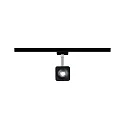 Paulmann 1-Phasen LED Schienenspot URAIL CUBE, 230V, 8W 4000K 520lm 65°, dimmbar, Schwarz matt / Chrom