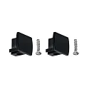 URail Universal-Endkappen, 2er Pack , Kunststoff, Schwarz matt