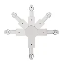 Paulmann 1-phase L-connector URAIL adjustable, white