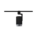 URail Einzel-Spot ASTHENE, 230V, E27 max. 50W, Metall / Kunststoff, Chrom matt