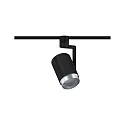 URail Einzel-Spot ASTHENE, 230V, E27 max. 50W, Metall / Kunststoff, Chrom matt
