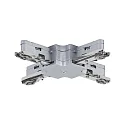 Accessories for 1-Phase track system URAIL X-coupler, 125mm, max. 1000W, 230V, chrome matt