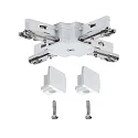 Paulmann Zubehör für 1-Phasen-Schienensystem URAIL - X-Verbinder, 125mm, max. 1000W, 230V, weiß