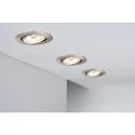 Paulmann Recessed luminaire PREMIUM, 230V, GU10, 51mm, swiveling, brushed iron/aluminum
