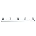 Paulmann Spiegelleuchte MIRROR REGULA Lichtleiste, 230V, 5x E14 max.40W, Chrom