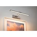 Paulmann LED Bilderleuchte GALERIA BEAM FIFTY, 230V, 7W 2700K 685lm, mit Gelenkarm, NIckel satiniert