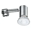Paulmann Galeria Spiegelleuchte LED SIMPLO, inkl. GU10 5.3W 2700K 345lm 36°, Eisen gebürstet